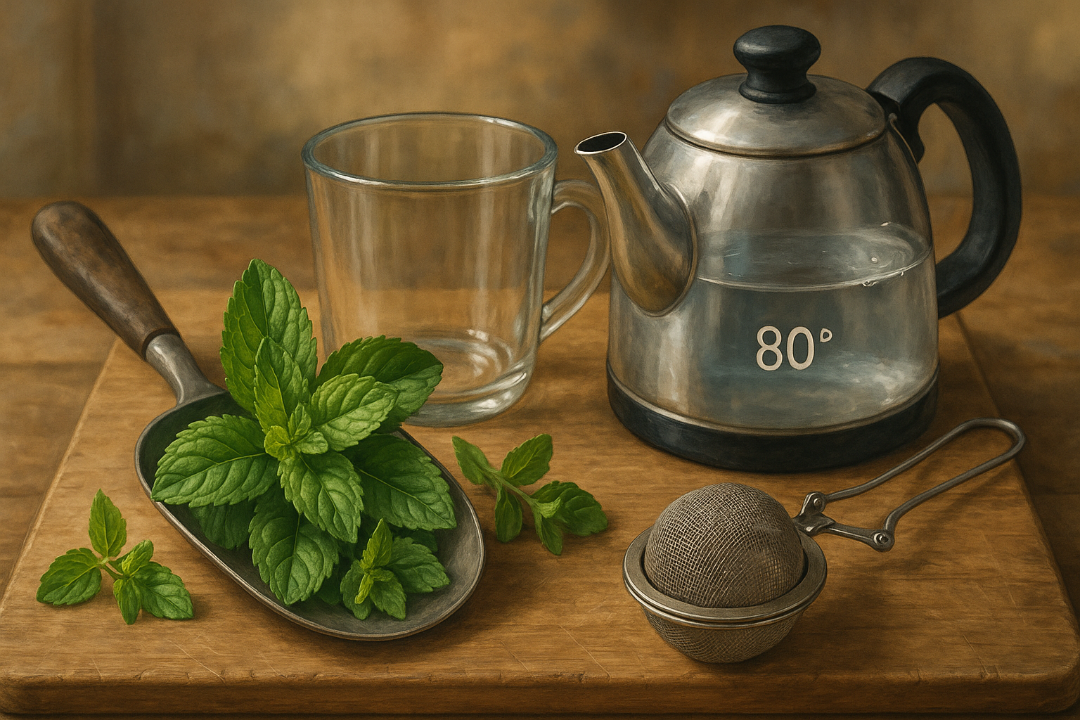 Infusion de menthe (si possible poivrée)